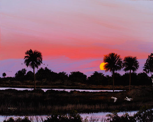 Sunset On The Marsh