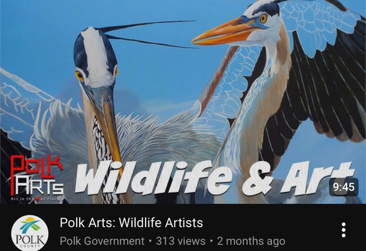 Hey folks, check out my interview with Polk County Arts, press down on the link and you will be directed to YouTube to watch it, enjoy!