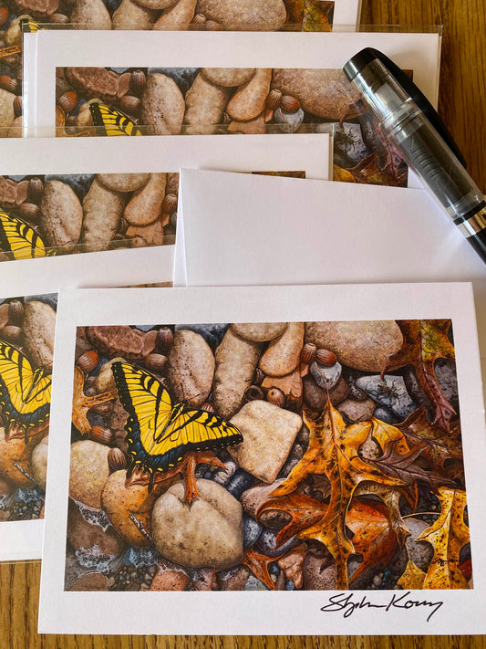 Puddling for Minerals note cards 5 pack