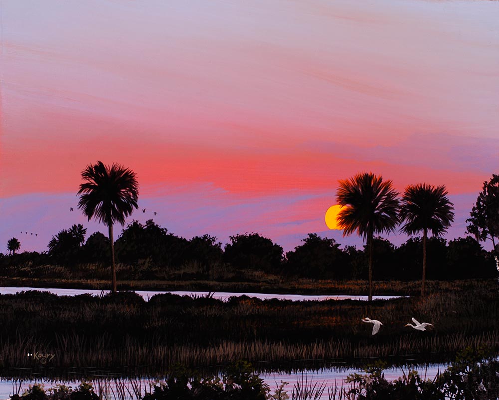 Sunset On The Marsh